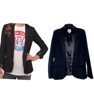 Silence + noise black blazer size large womens